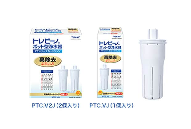 東レ トレビーノ ポット型浄水器ＰＴシリーズカートリッジ高除去タイプ２個入✕４箱