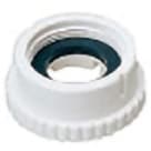 Exterior thread aerated faucet adapter (white)